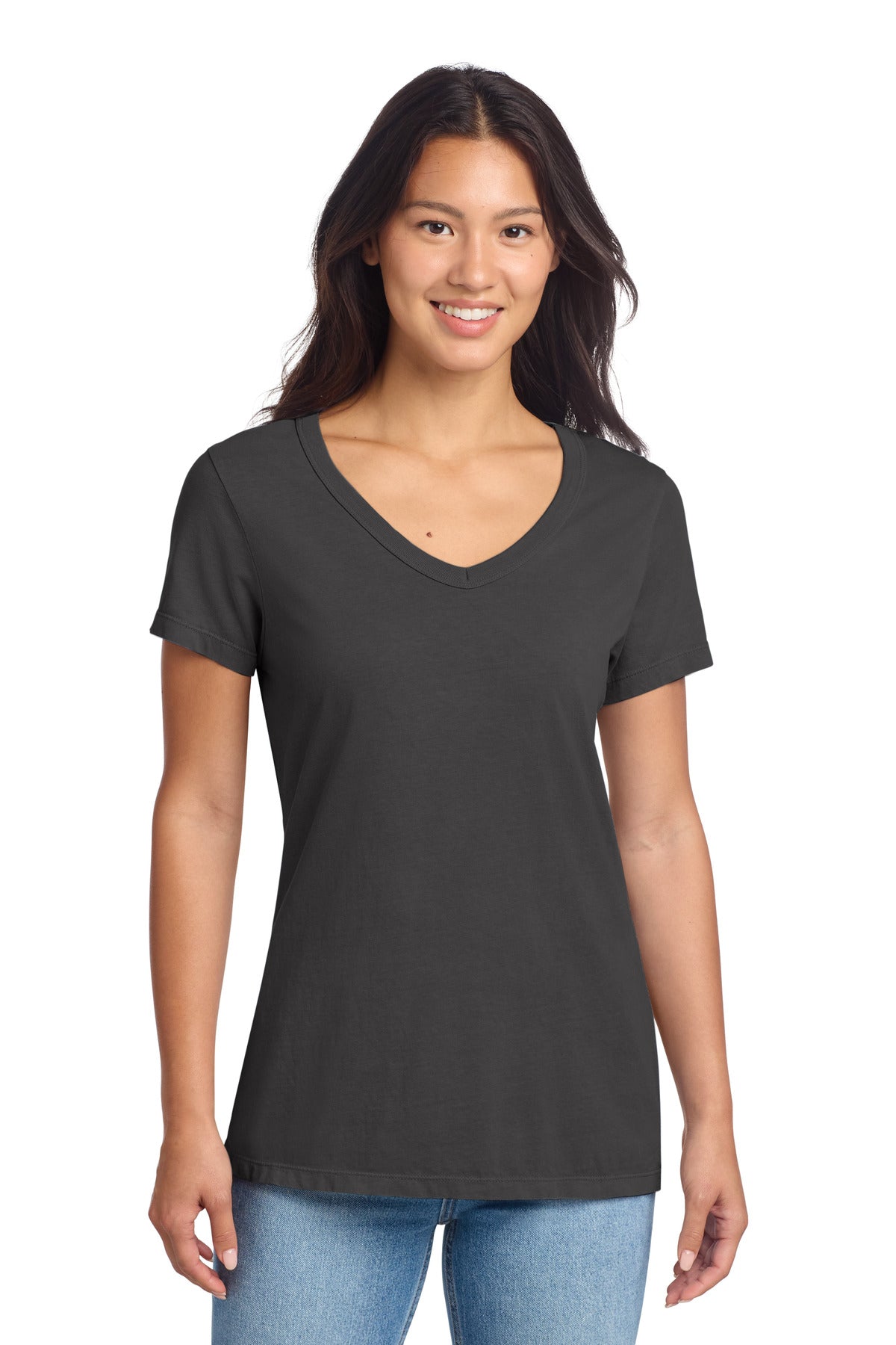 Port & Company LPC099V - Women's Beach Wash Garment-Dyed V-Neck Tee