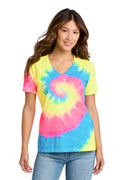 Port & Company LPC147V - Women's Tie-Dye V-Neck Tee