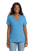 Port & Company LPC54V - Women's Core Cotton V-Neck Tee