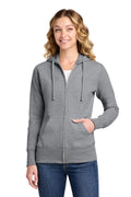 Port & Company LPC78ZH - Women's Core Fleece Full-Zip Hooded Sweatshirt