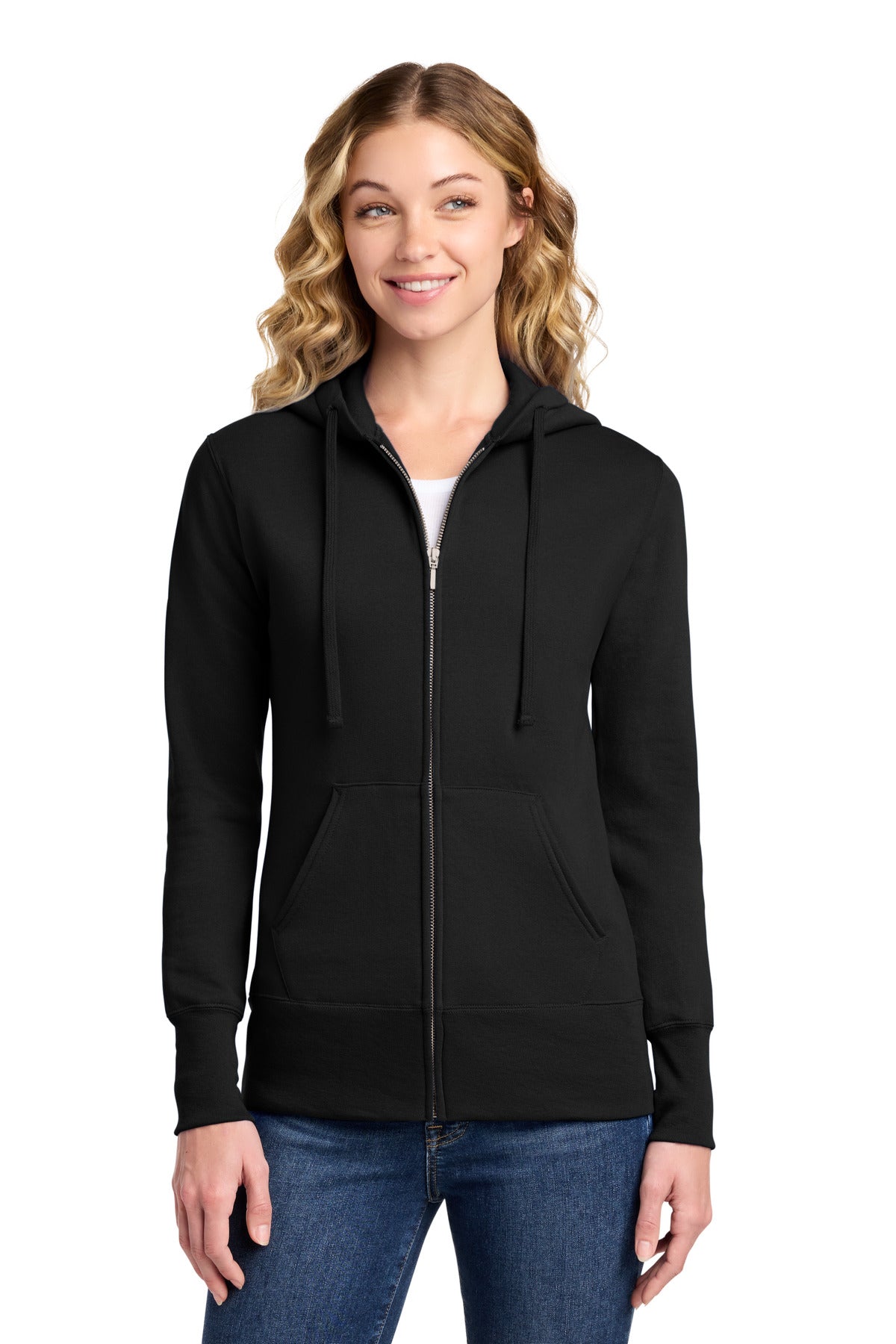 Port & Co LPC78ZH - Women's Core Fleece Full-Zip Hooded Sweatshirt
