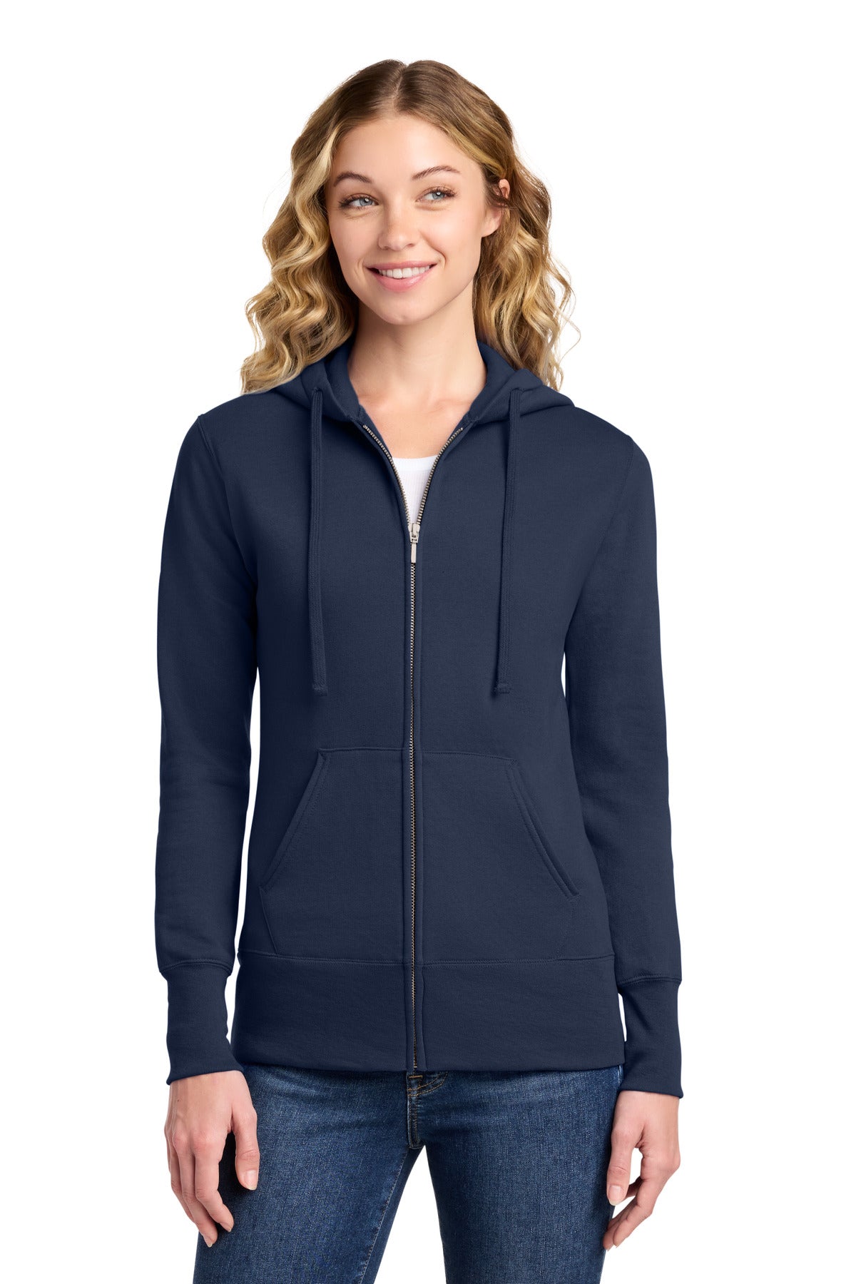 Port & Co LPC78ZH - Women's Core Fleece Full-Zip Hooded Sweatshirt