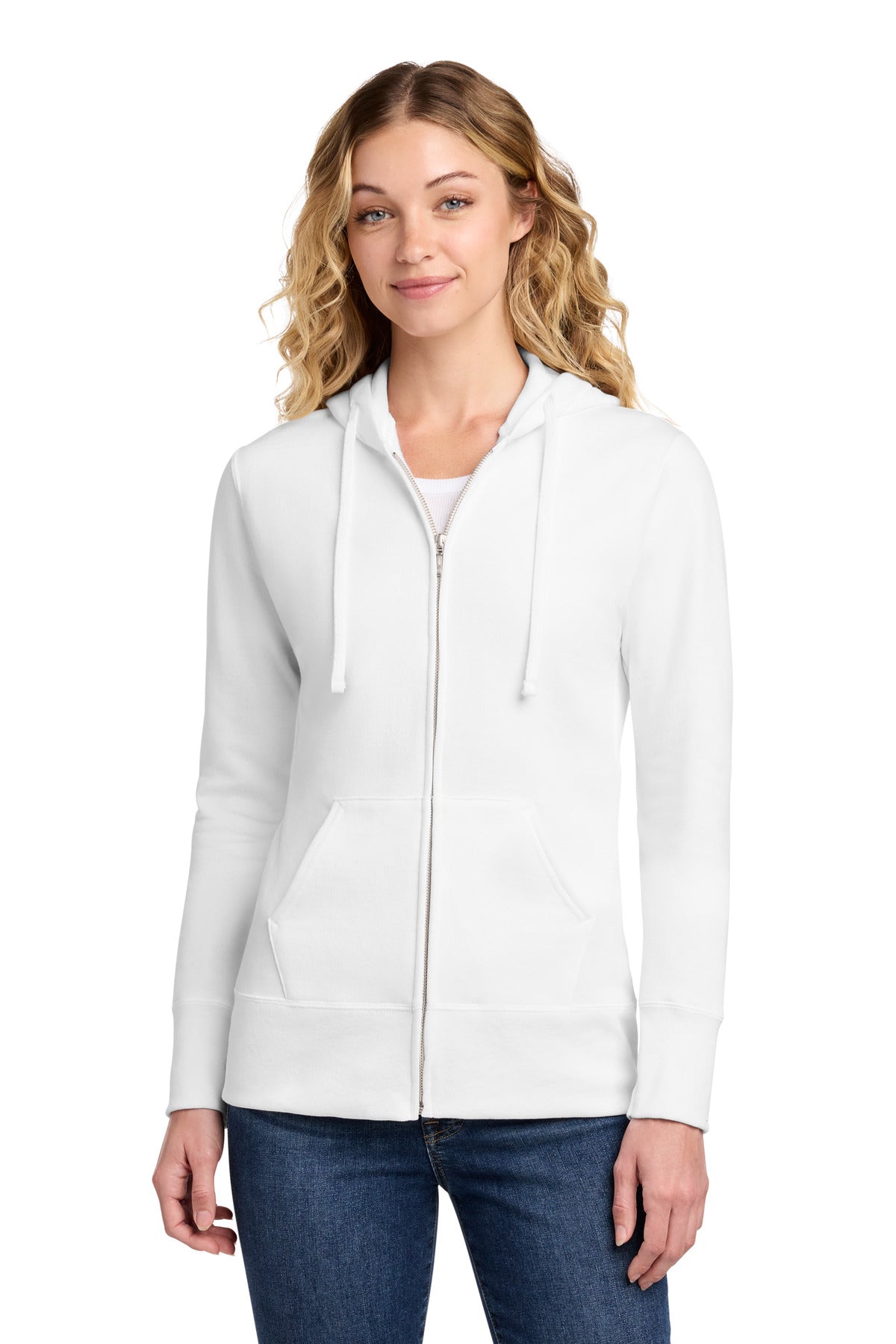 Port & Co LPC78ZH - Women's Core Fleece Full-Zip Hooded Sweatshirt