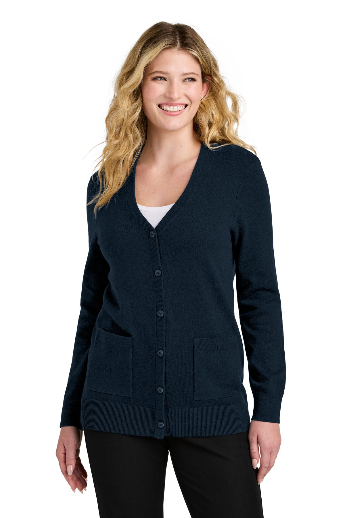 Port Authority LSW4150 - Women's Easy Care Button-Up Cardigan Sweater