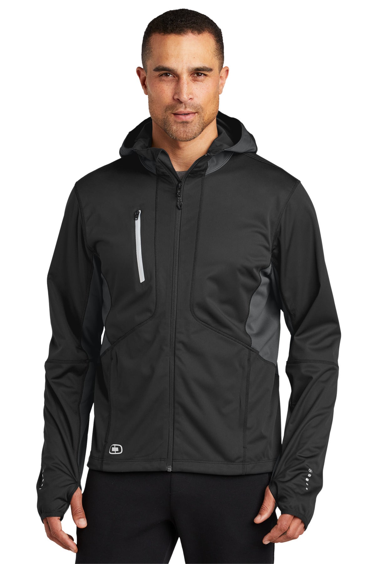 OGIO Pivot Soft Shell - OE721 Blacktop/ Gear Grey