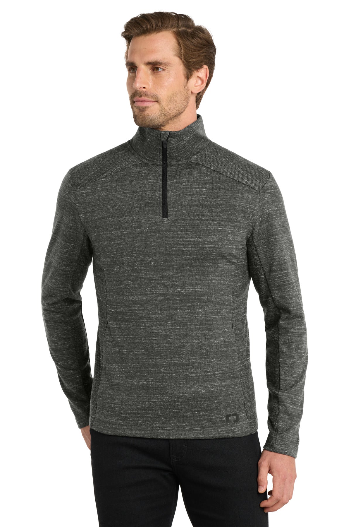 OGIO Flux 1/4-Zip - OG823 Tarmac Grey Heather