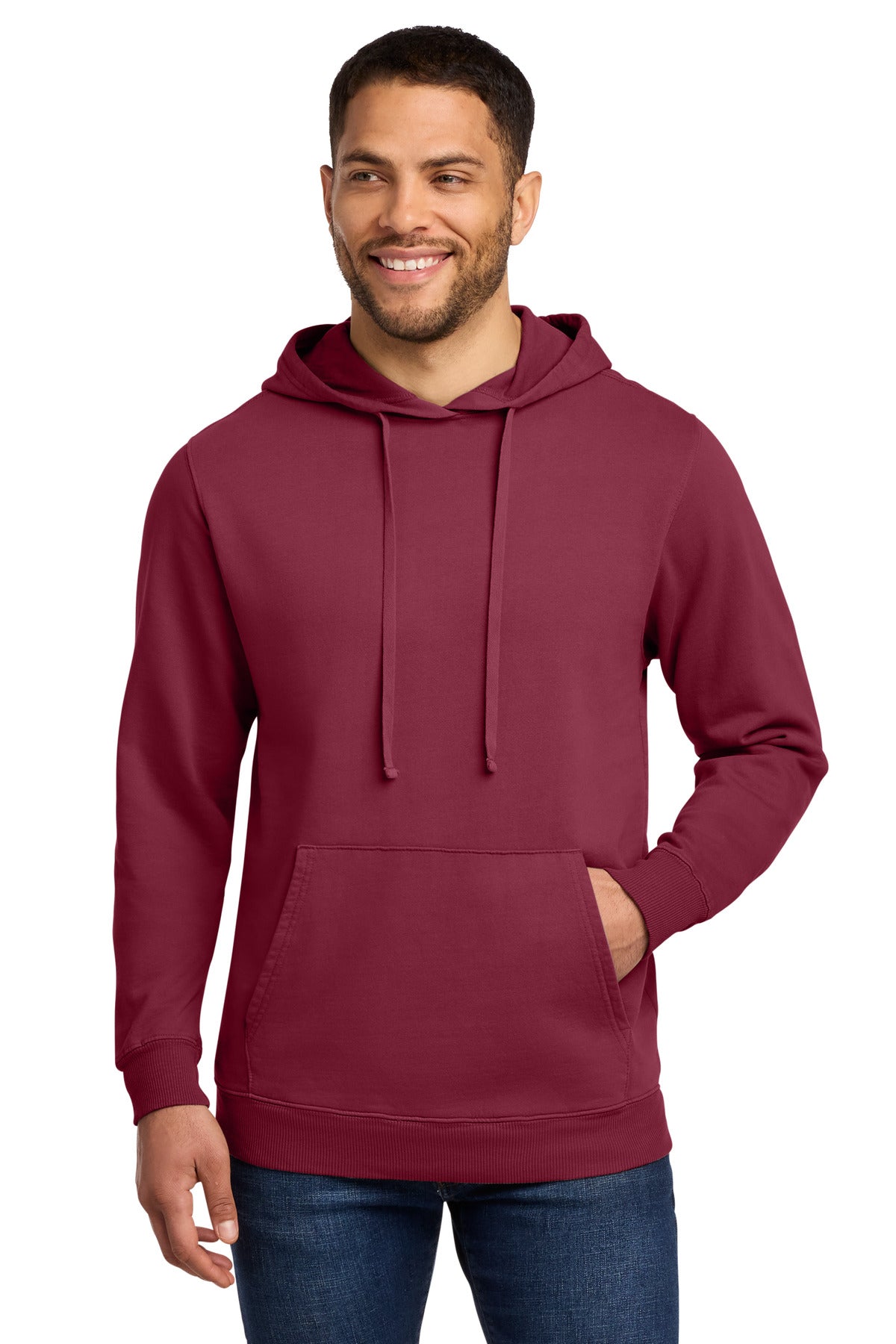 Port & Co PC098H - Beach Wash Garment-Dyed Pullover Hooded Sweatshirt