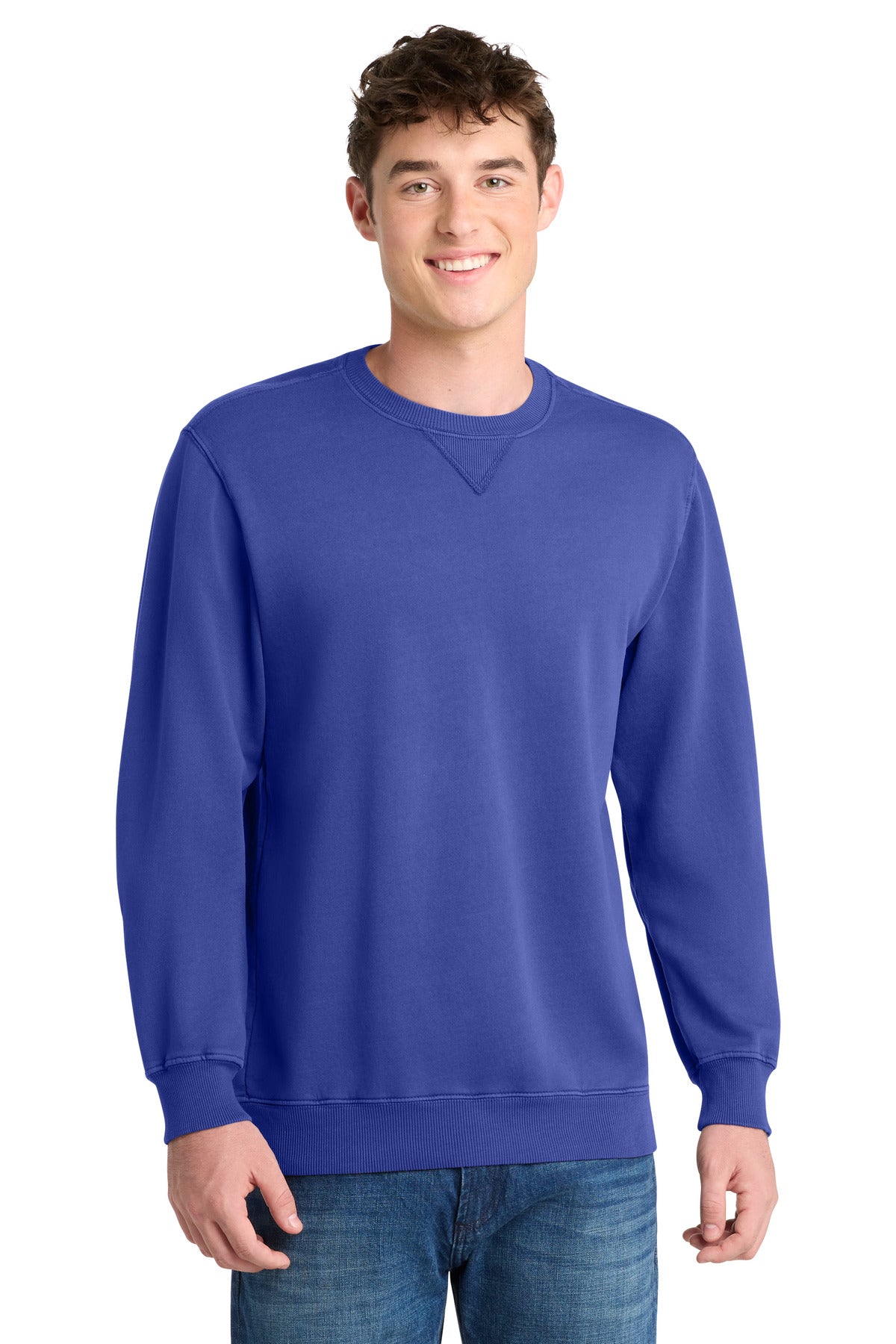 Port & Company PC098 - Beach Wash Garment-Dyed Crewneck Sweatshirt