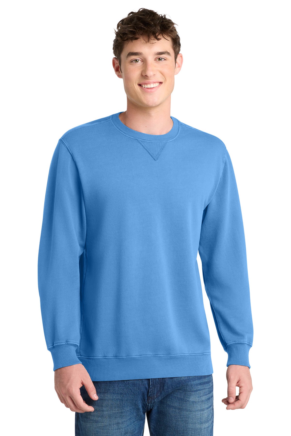Port & Company PC098 - Beach Wash Garment-Dyed Crewneck Sweatshirt