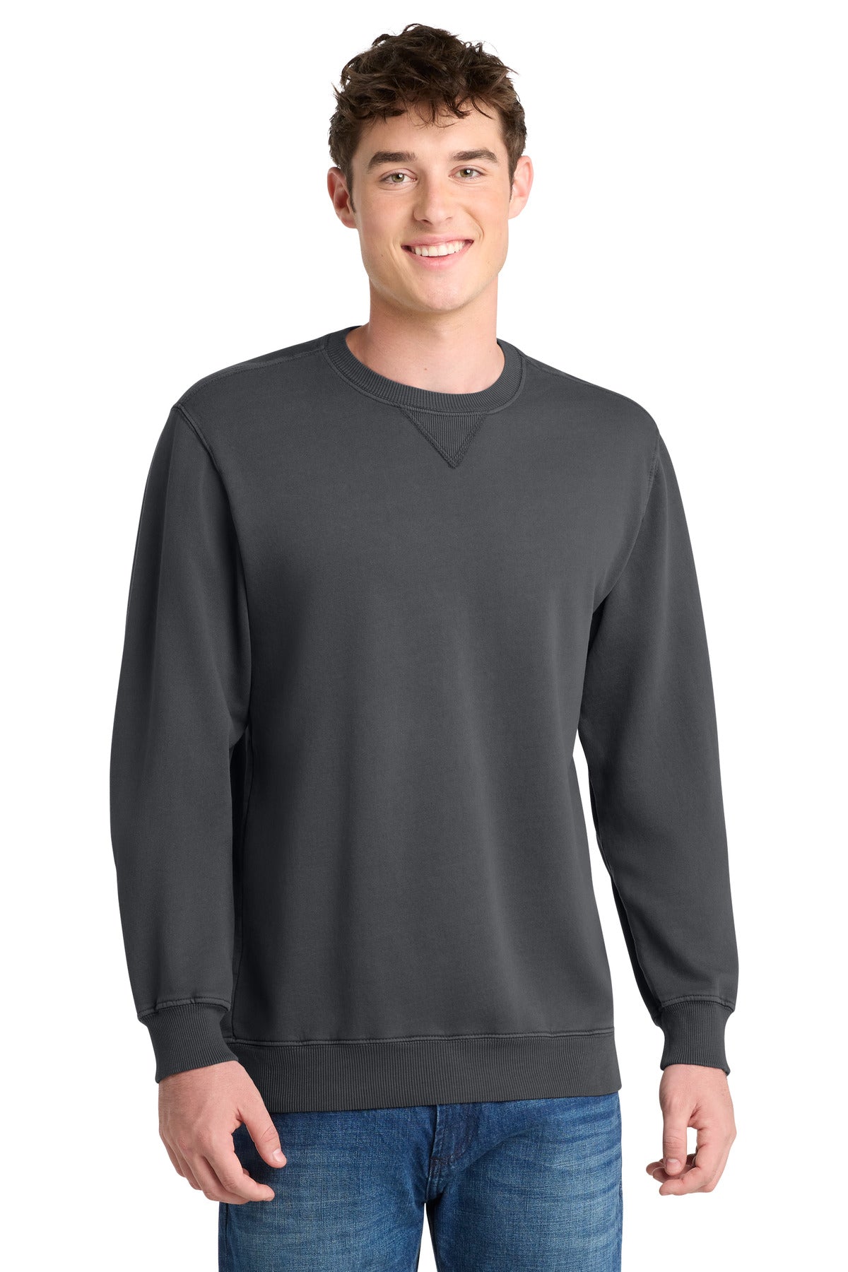 Port & Company PC098 - Beach Wash Garment-Dyed Crewneck Sweatshirt