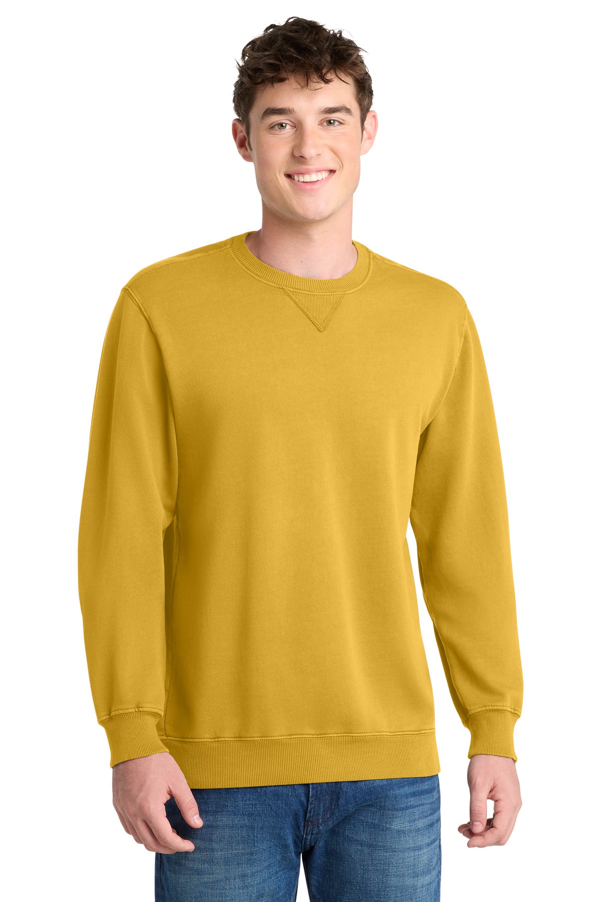 Port & Company PC098 - Beach Wash Garment-Dyed Crewneck Sweatshirt