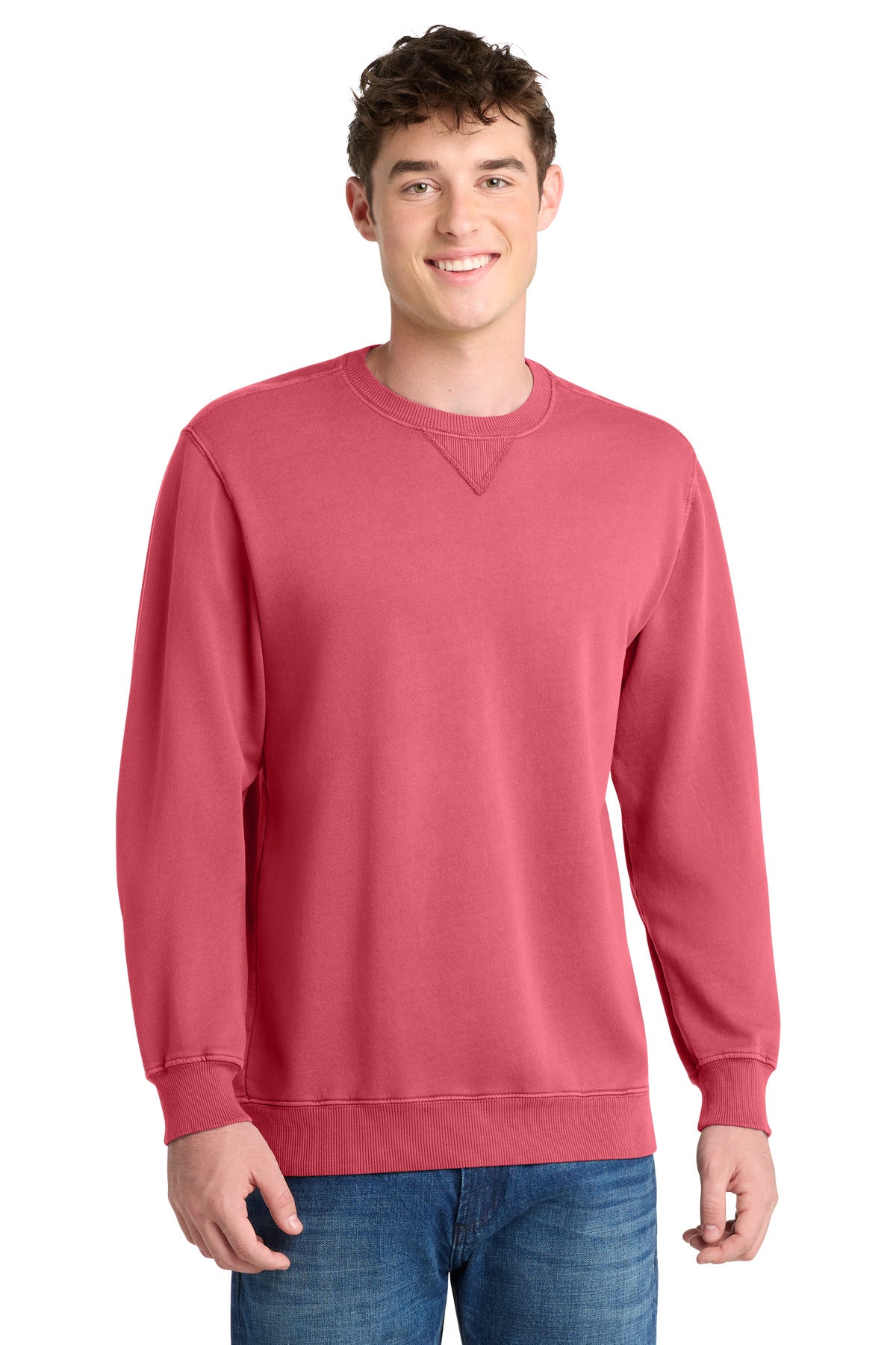 Port & Company PC098 - Beach Wash Garment-Dyed Crewneck Sweatshirt