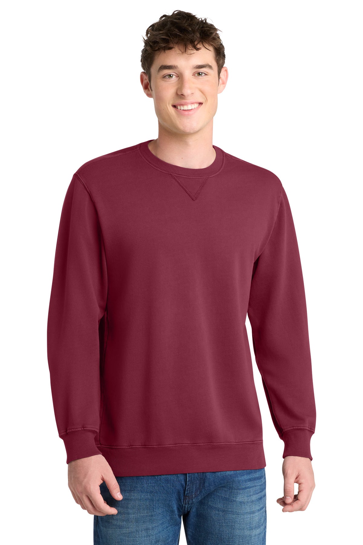 Port & Company PC098 - Beach Wash Garment-Dyed Crewneck Sweatshirt