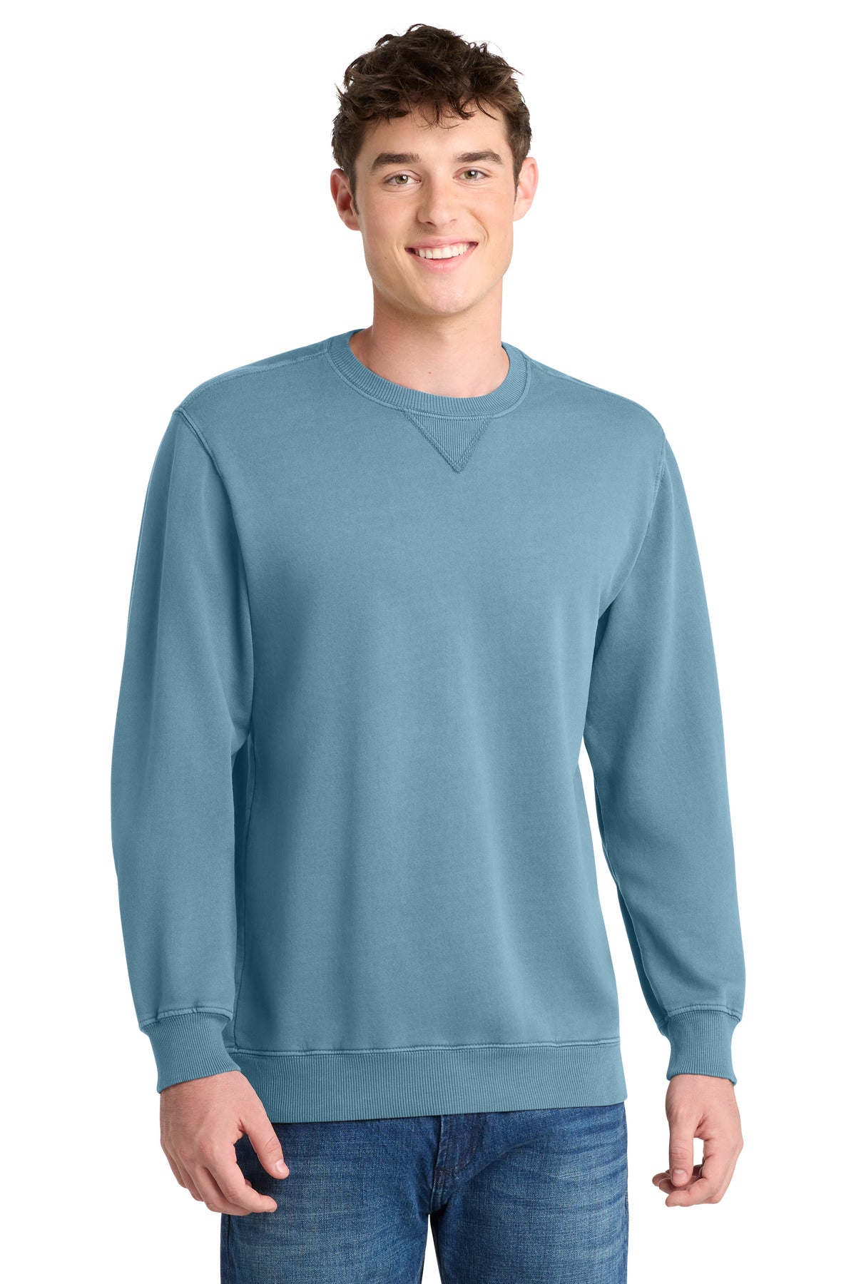 Port & Company PC098 - Beach Wash Garment-Dyed Crewneck Sweatshirt