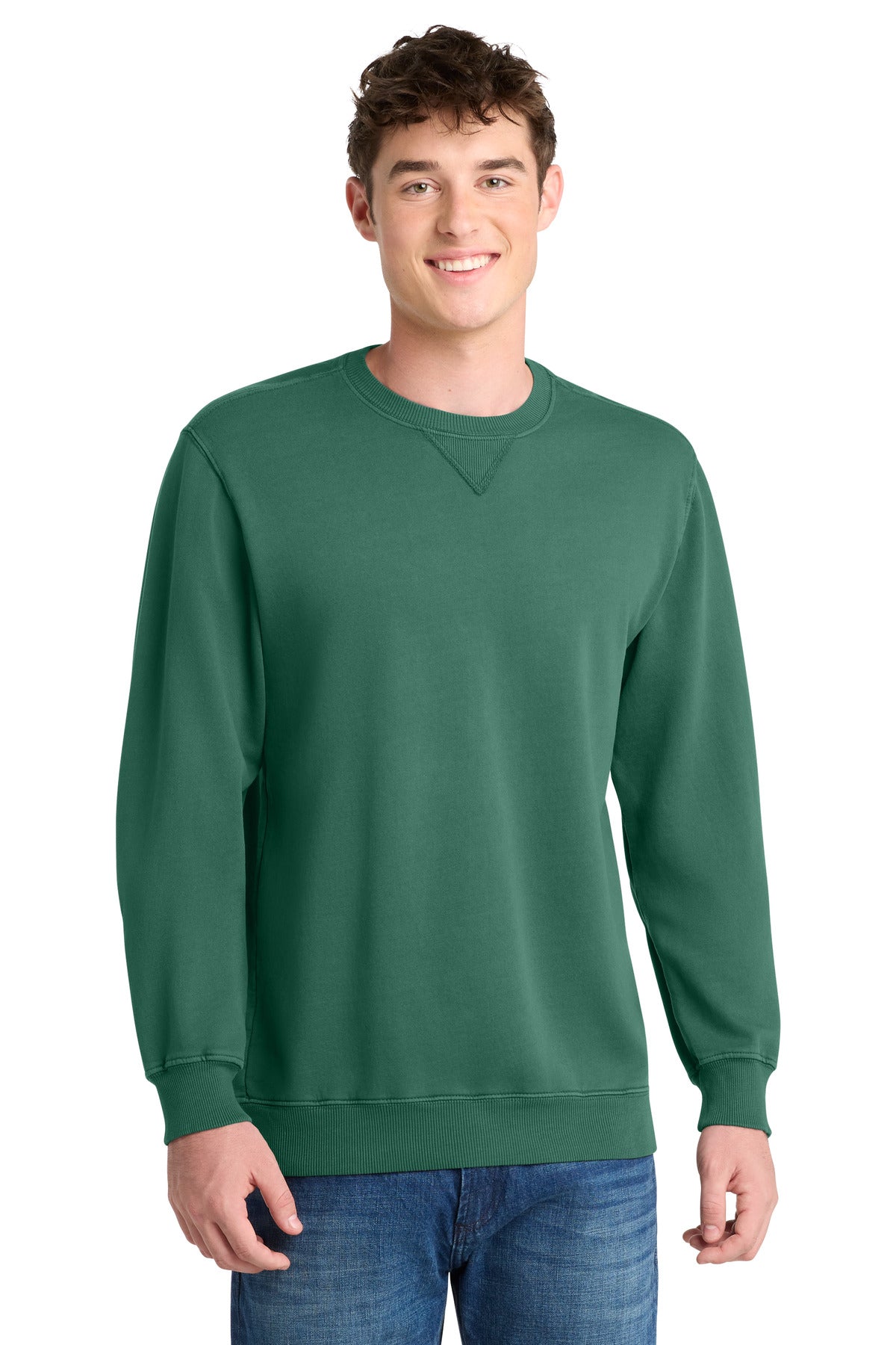 Port & Company PC098 - Beach Wash Garment-Dyed Crewneck Sweatshirt