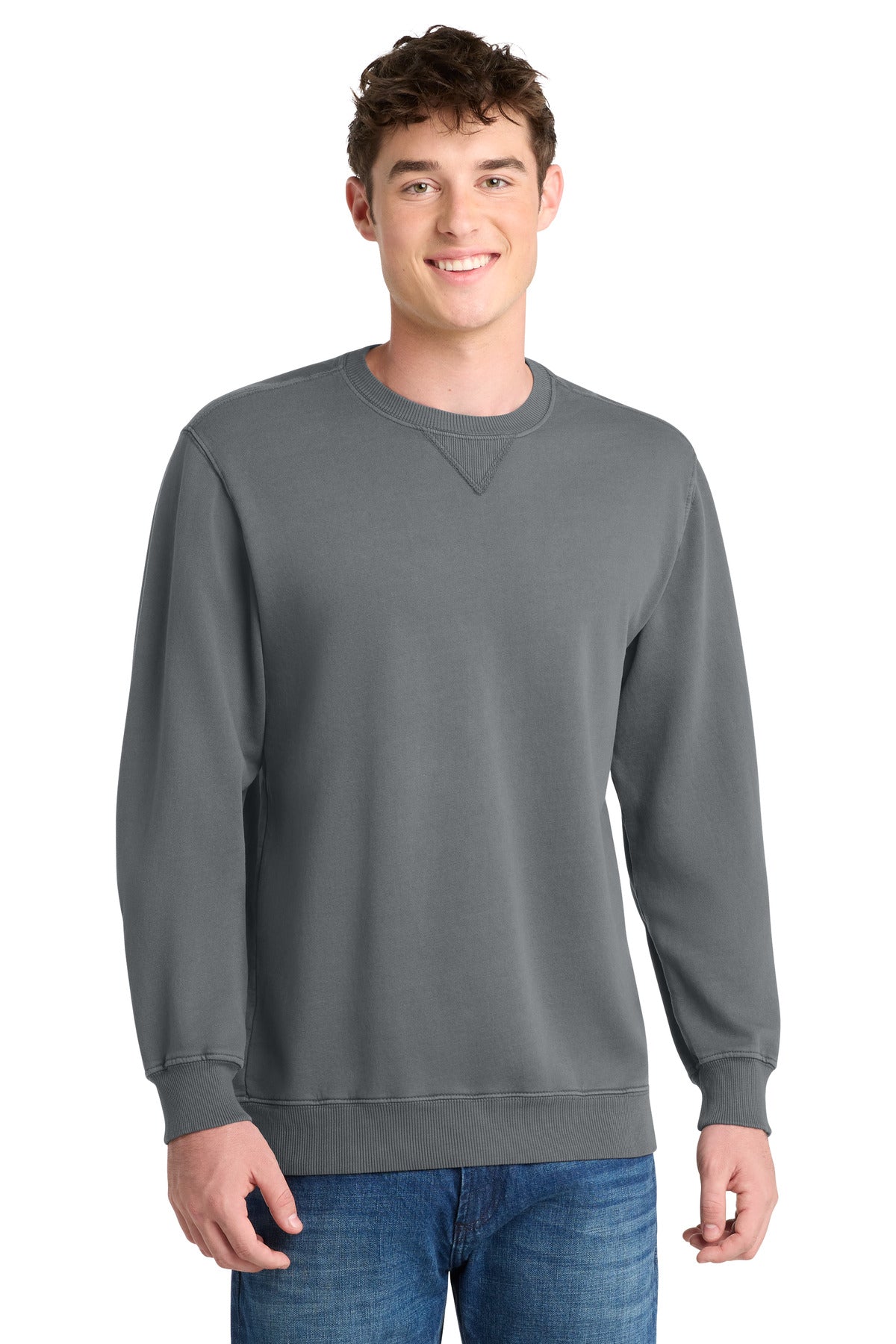 Port & Company PC098 - Beach Wash Garment-Dyed Crewneck Sweatshirt