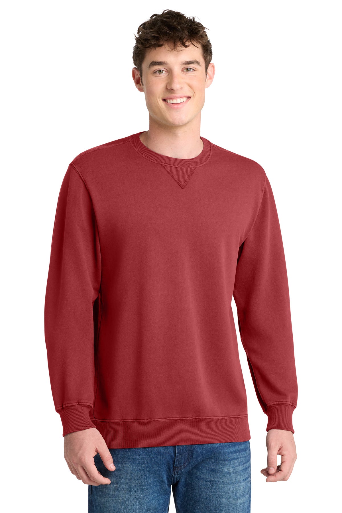 Port & Company PC098 - Beach Wash Garment-Dyed Crewneck Sweatshirt
