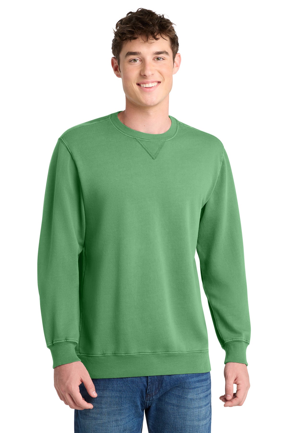 Port & Company PC098 - Beach Wash Garment-Dyed Crewneck Sweatshirt