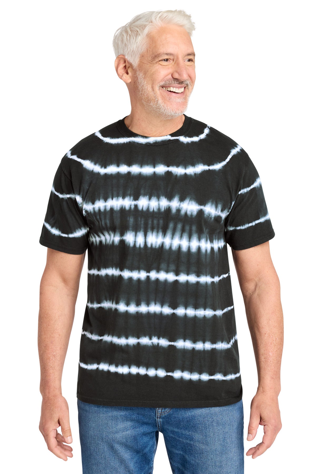 Port & Company PC142 - Allover Stripe Tie-Dye Tee