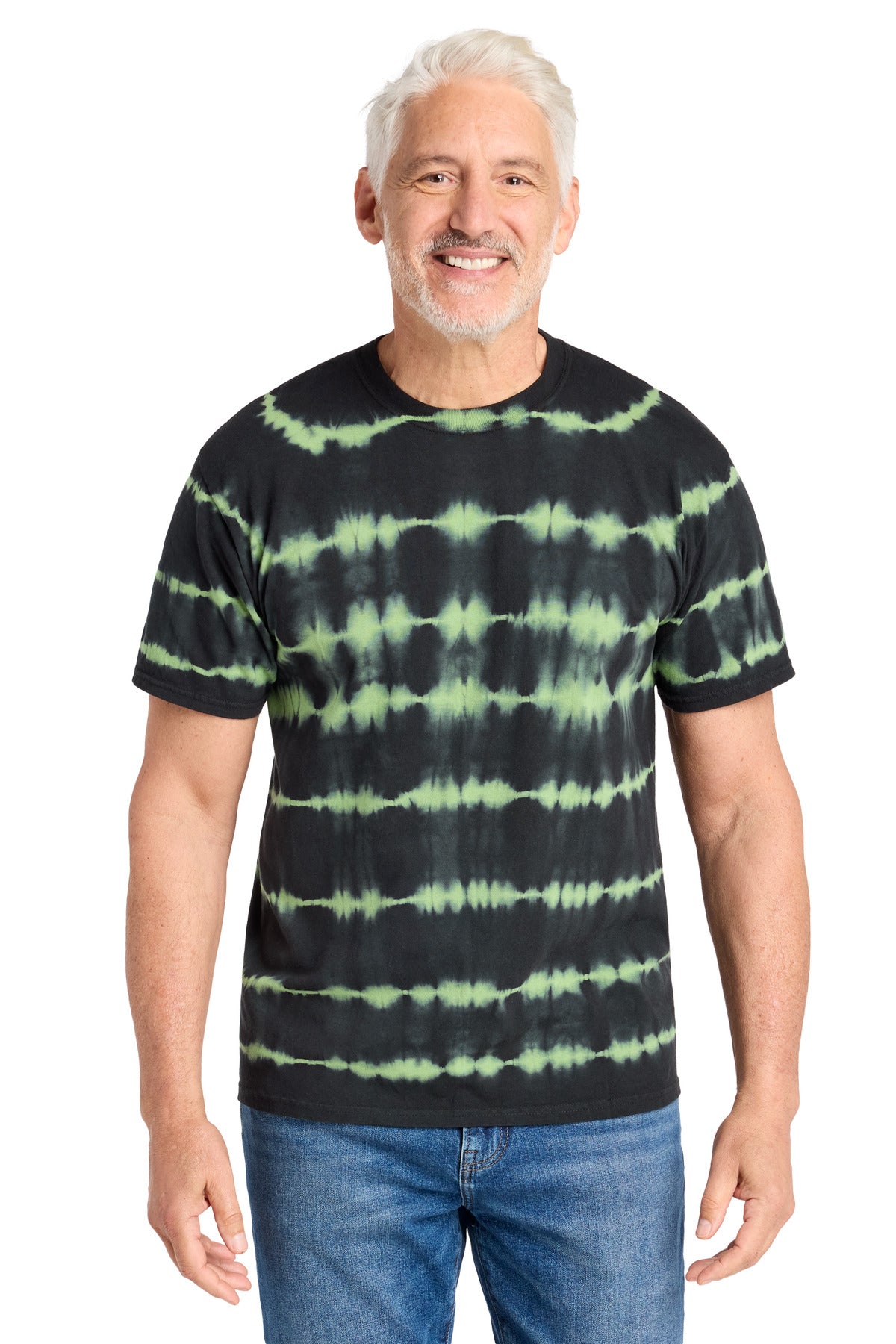 Port & Co PC142 - Allover Stripe Tie-Dye Tee