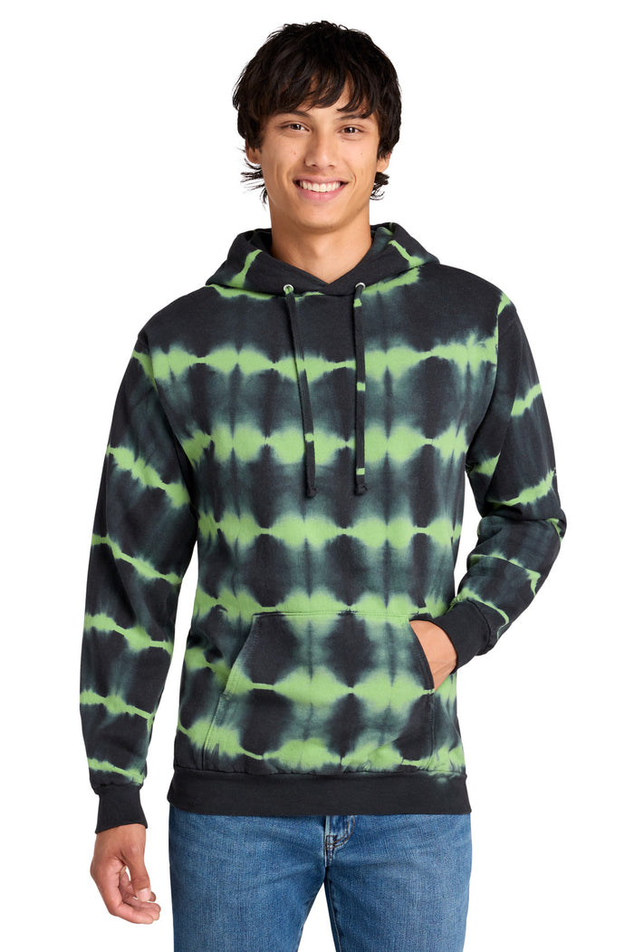 Port & Co PC143 - Allover Stripe Tie-Dye Fleece