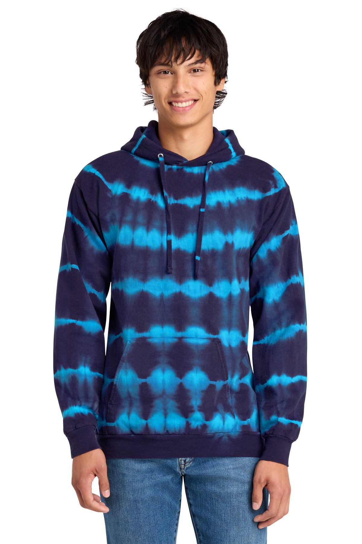 Port & Company PC143 - Allover Stripe Tie-Dye Fleece