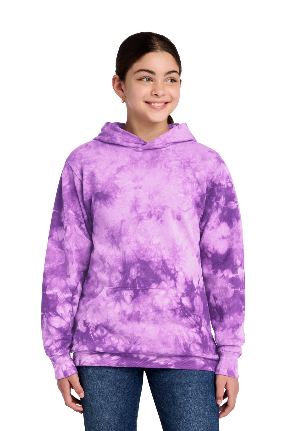 Port & Company PC144Y - Youth Crystal Tie-Dye Pullover Hoodie