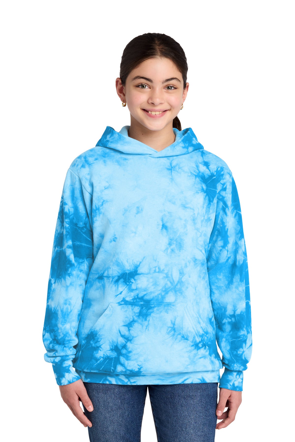 Port & Company PC144Y - Youth Crystal Tie-Dye Pullover Hoodie