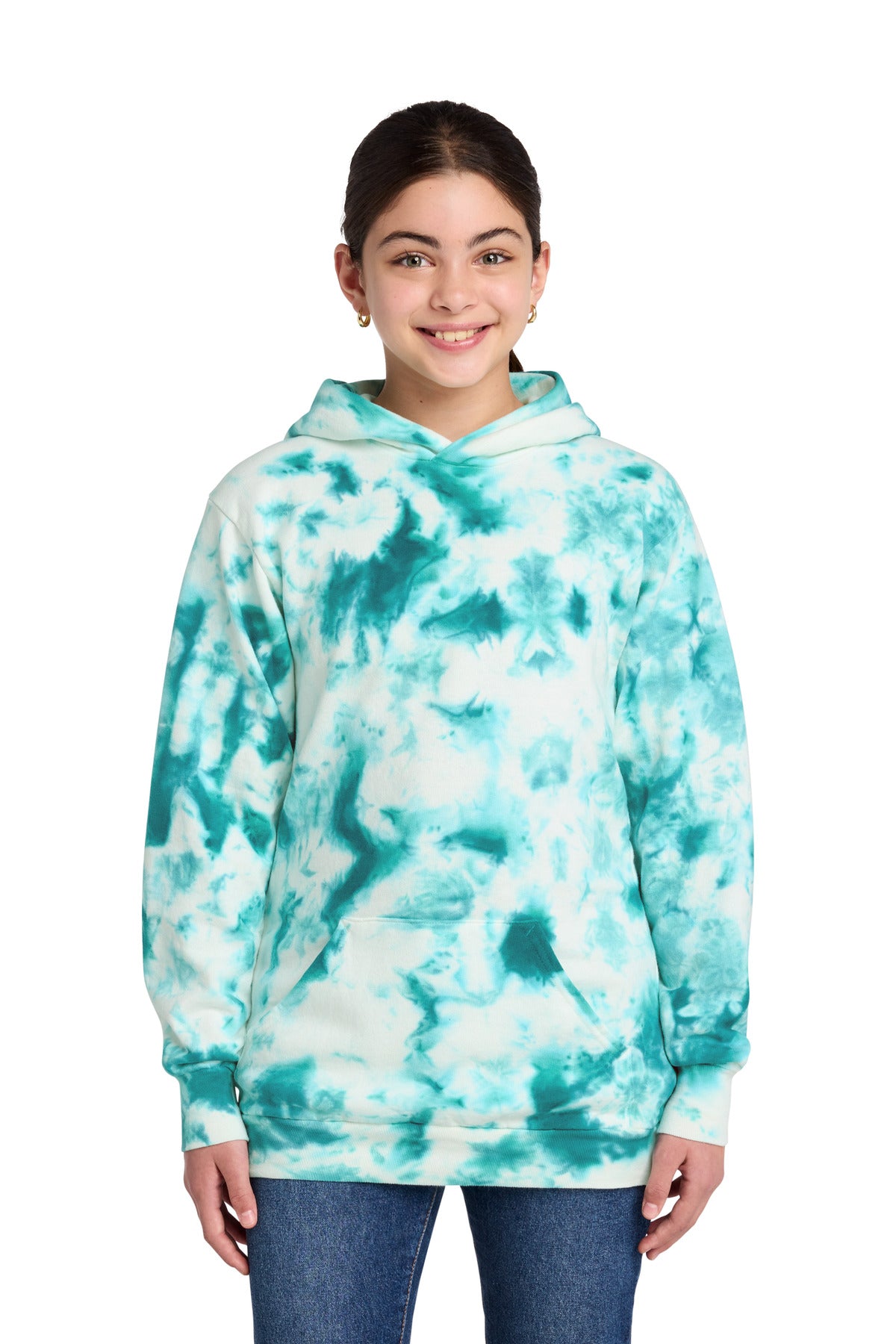 Port & Company PC144Y - Youth Crystal Tie-Dye Pullover Hoodie