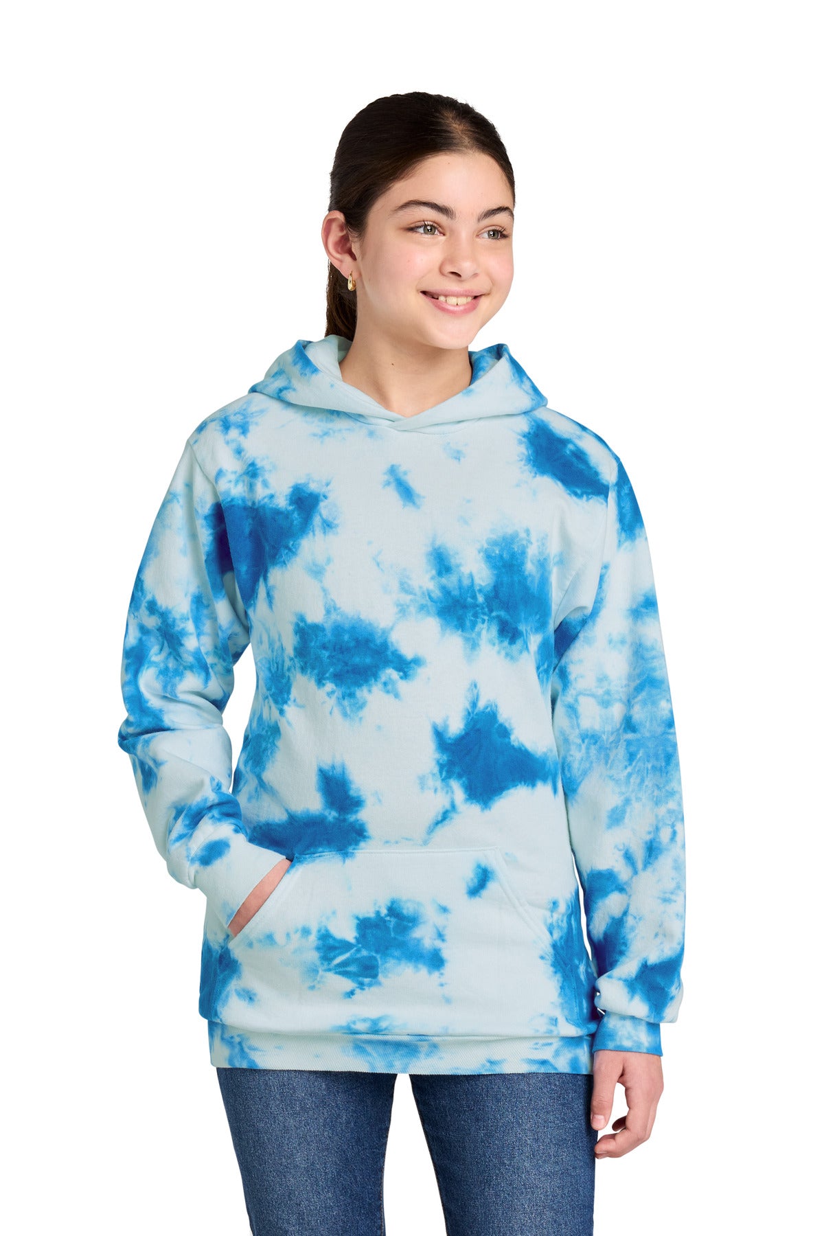 Port & Company PC144Y - Youth Crystal Tie-Dye Pullover Hoodie
