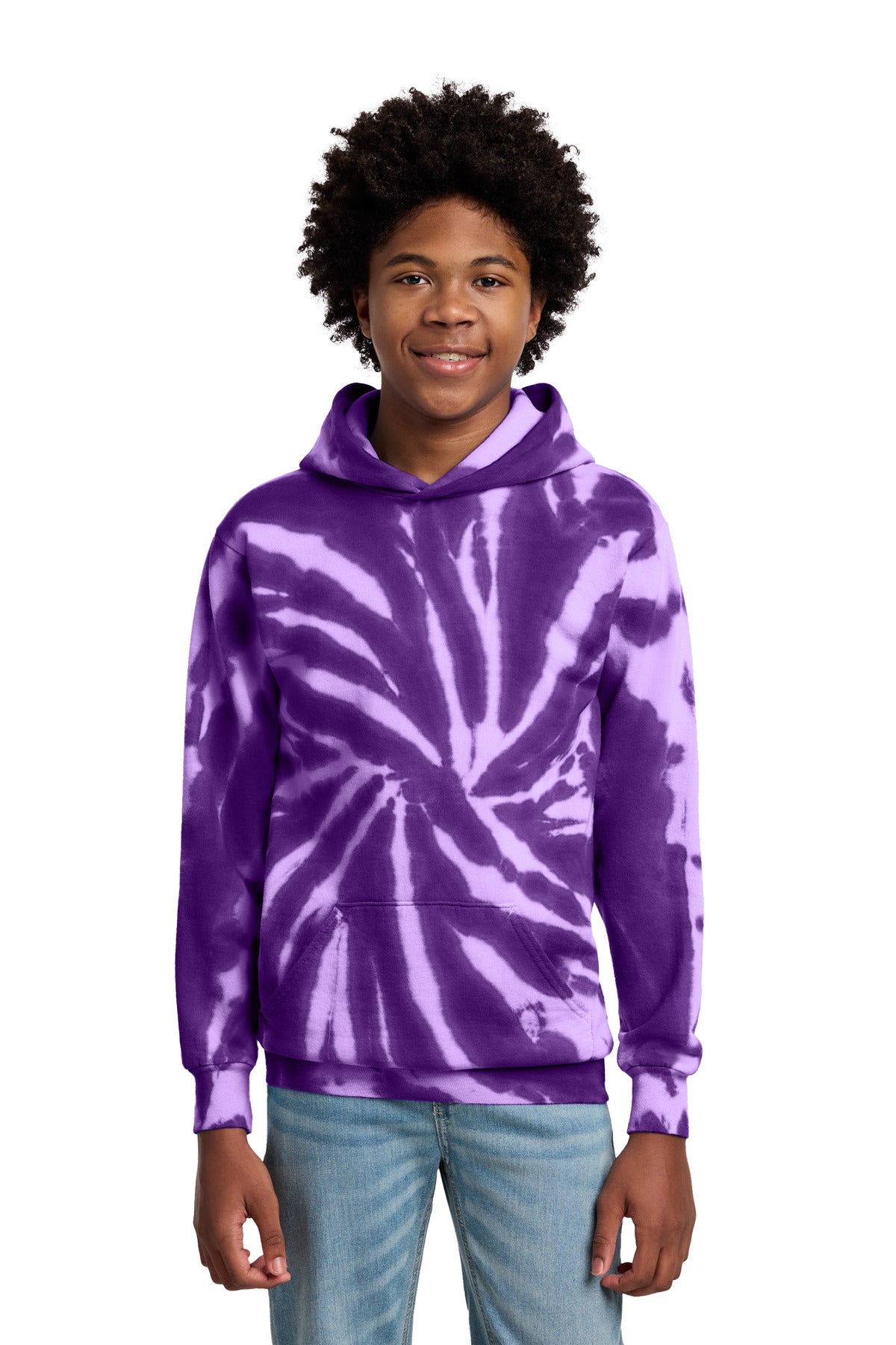 Port & Company PC146Y - Youth Tie-Dye Pullover Hooded Sweatshirt