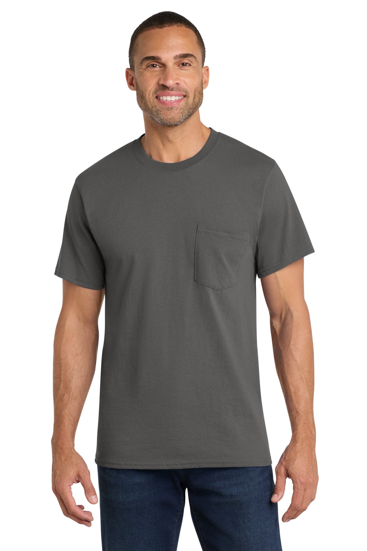 Port & Company PC54P - Core Cotton Pocket Tee