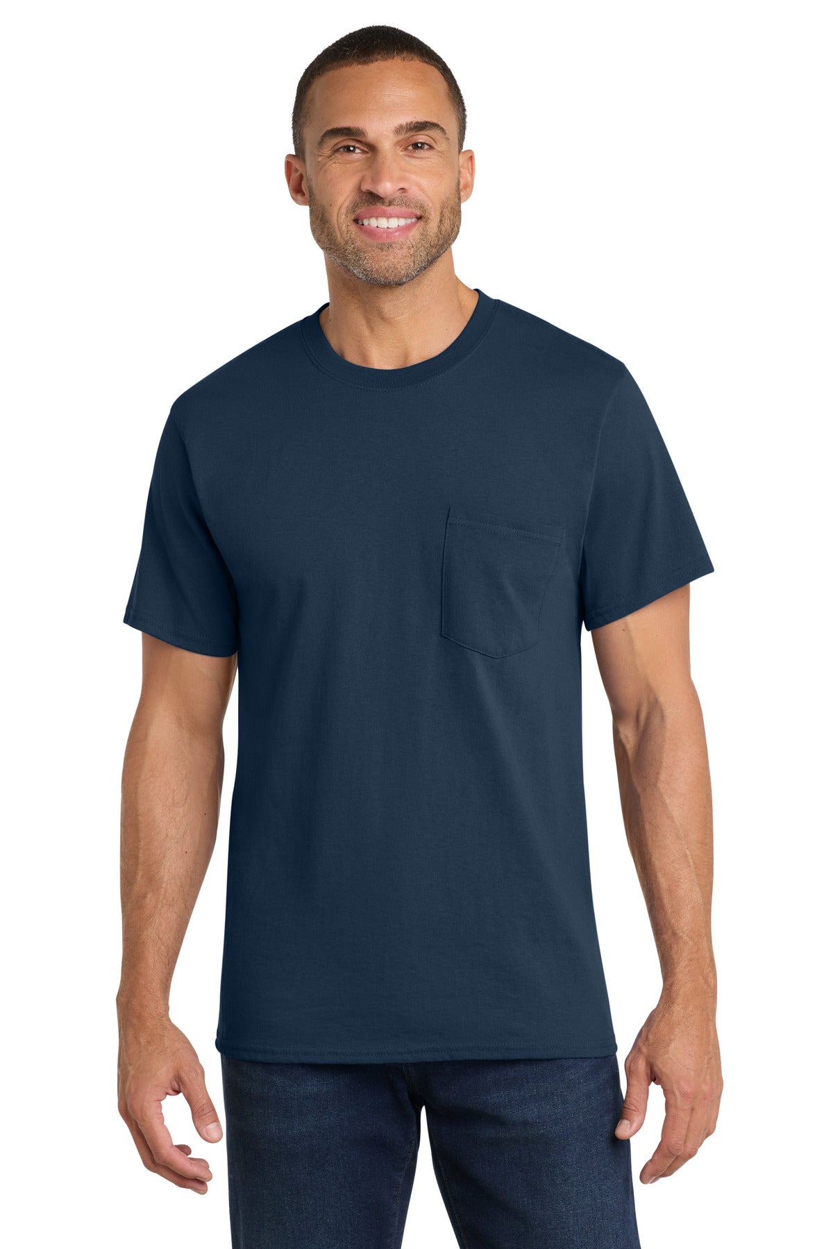 Port & Company PC54P - Core Cotton Pocket Tee