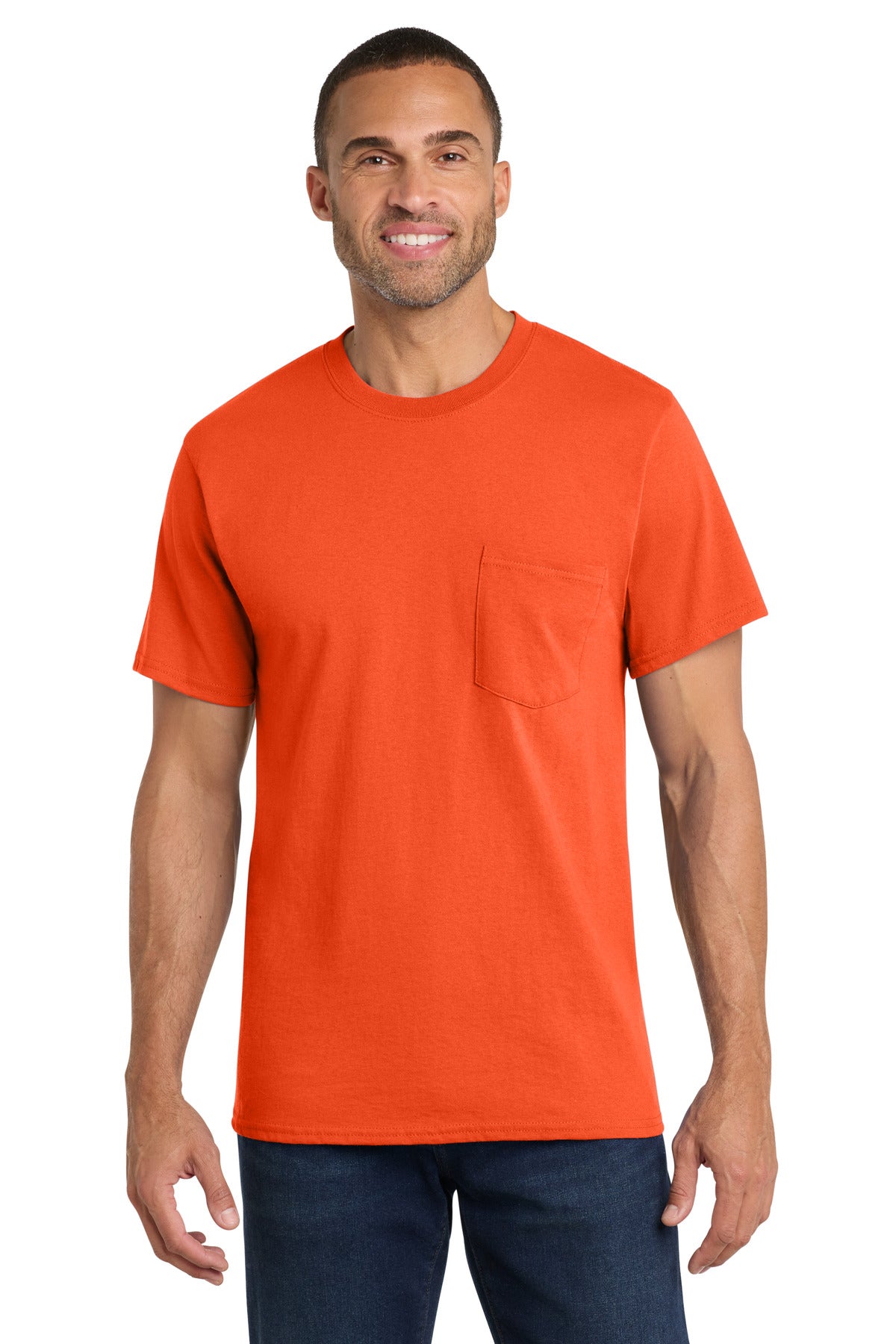 Port & Company PC54P - Core Cotton Pocket Tee