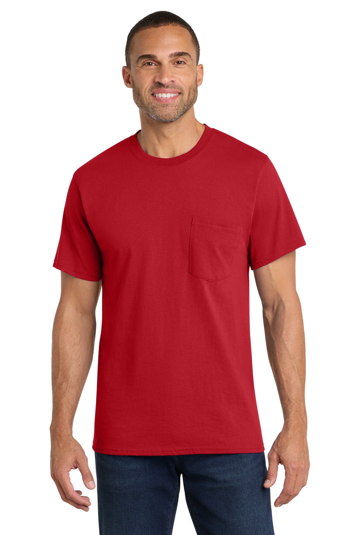 Port & Company PC54P - Core Cotton Pocket Tee