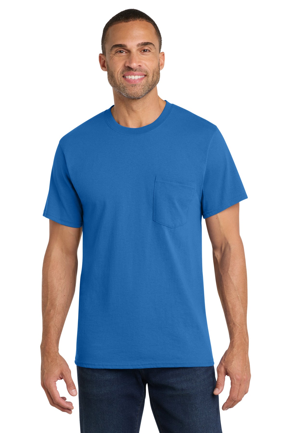 Port & Company PC54P - Core Cotton Pocket Tee