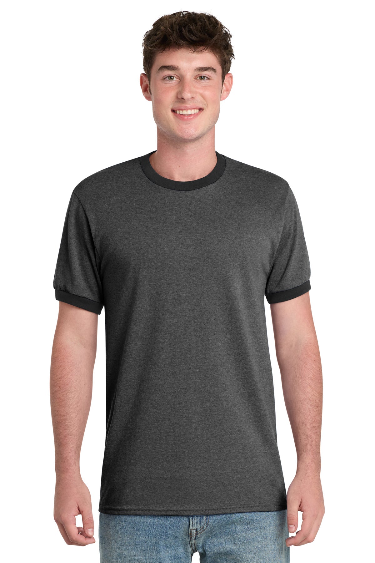 Port & Company PC54R - Core Cotton Ringer Tee
