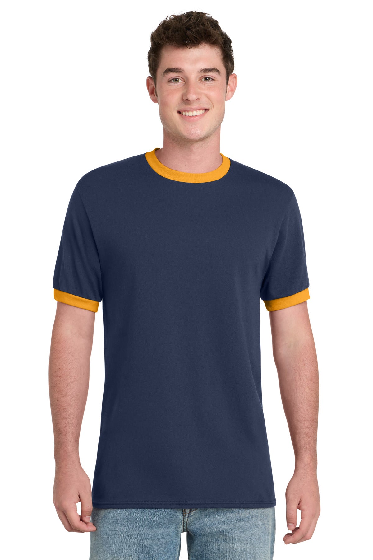 Port & Company PC54R - Core Cotton Ringer Tee