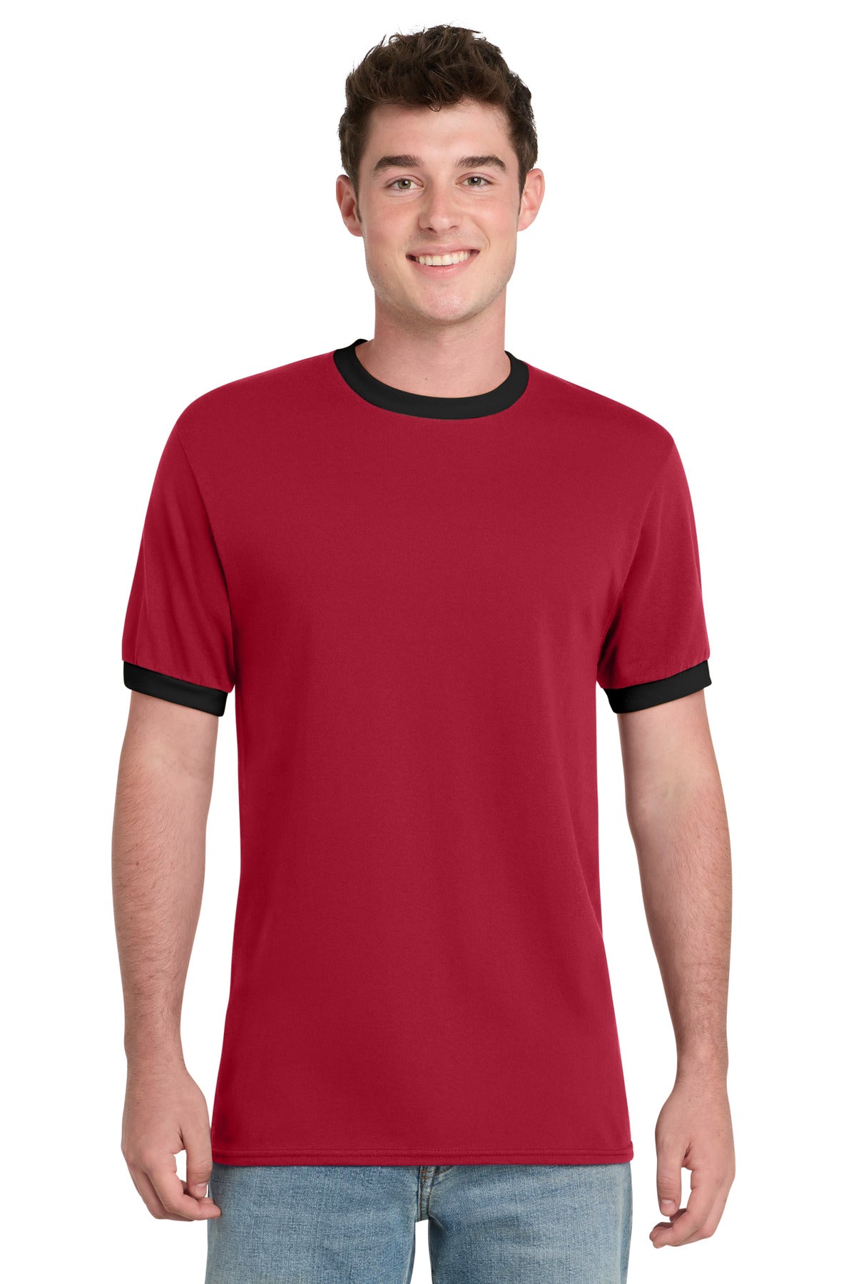 Port & Company PC54R - Core Cotton Ringer Tee
