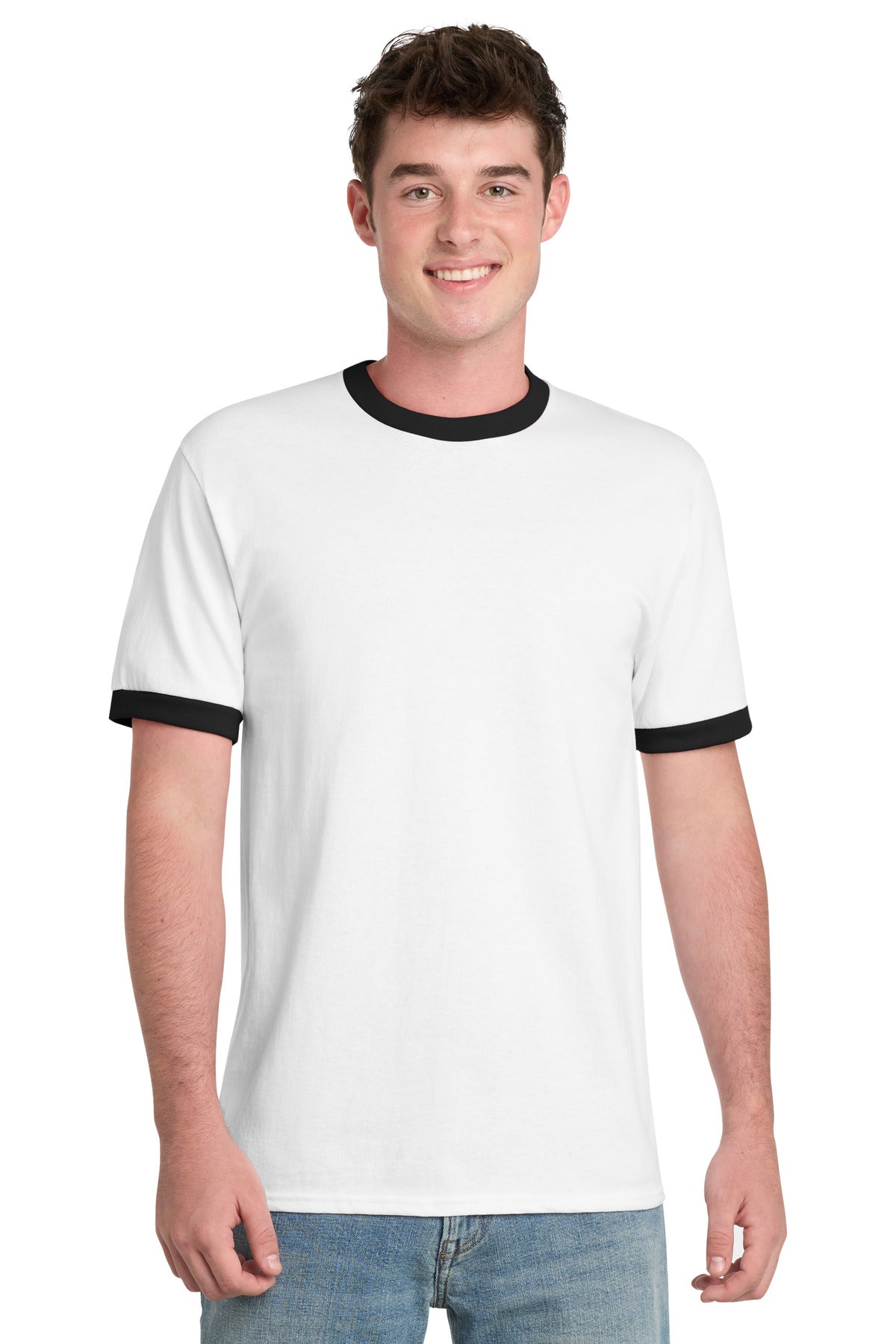 Port & Company PC54R - Core Cotton Ringer Tee