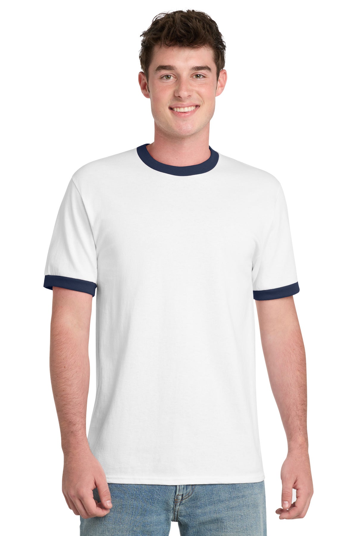Port & Company PC54R - Core Cotton Ringer Tee