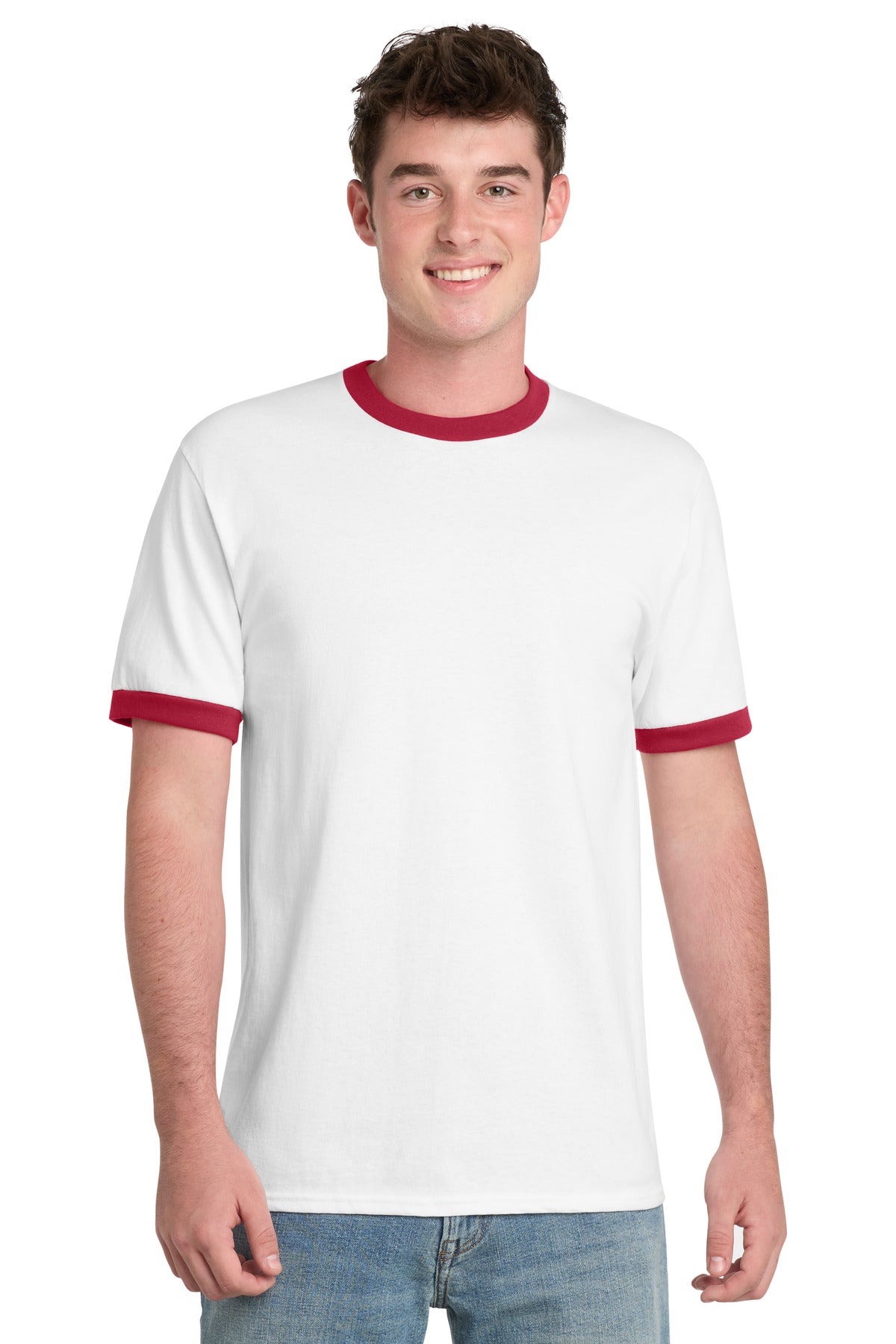 Port & Company PC54R - Core Cotton Ringer Tee