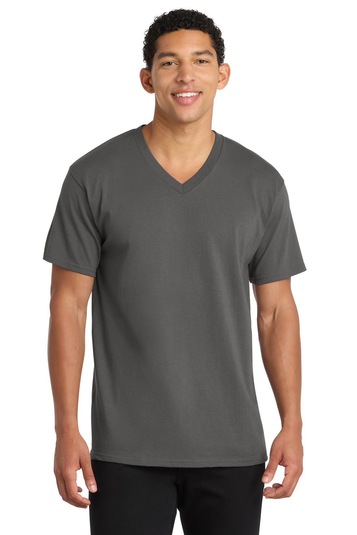 Port & Company PC54V - Core Cotton V-Neck Tee