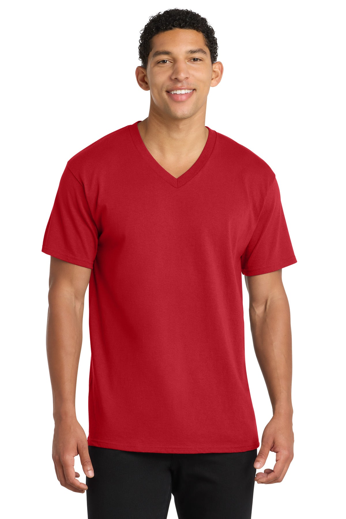Port & Company PC54V - Core Cotton V-Neck Tee