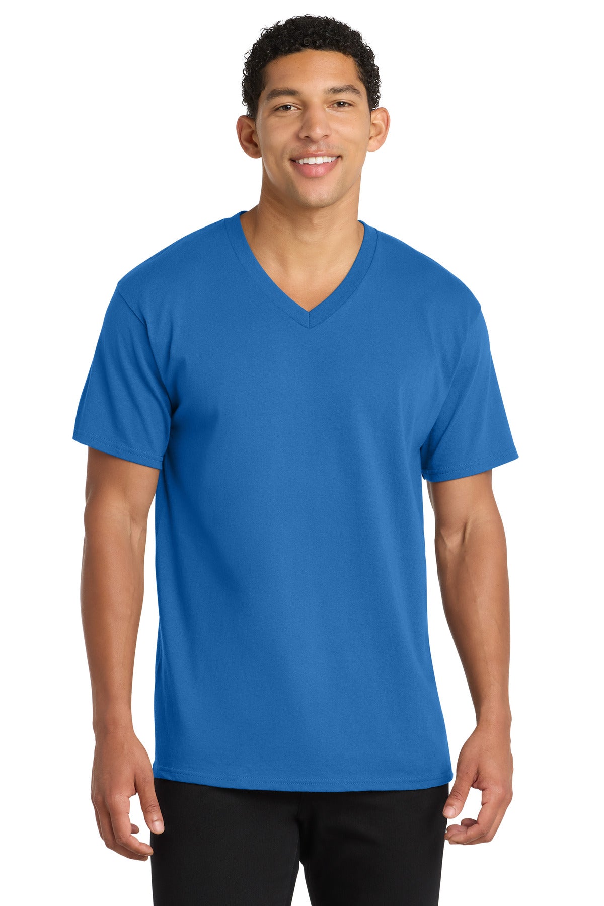 Port & Company PC54V - Core Cotton V-Neck Tee