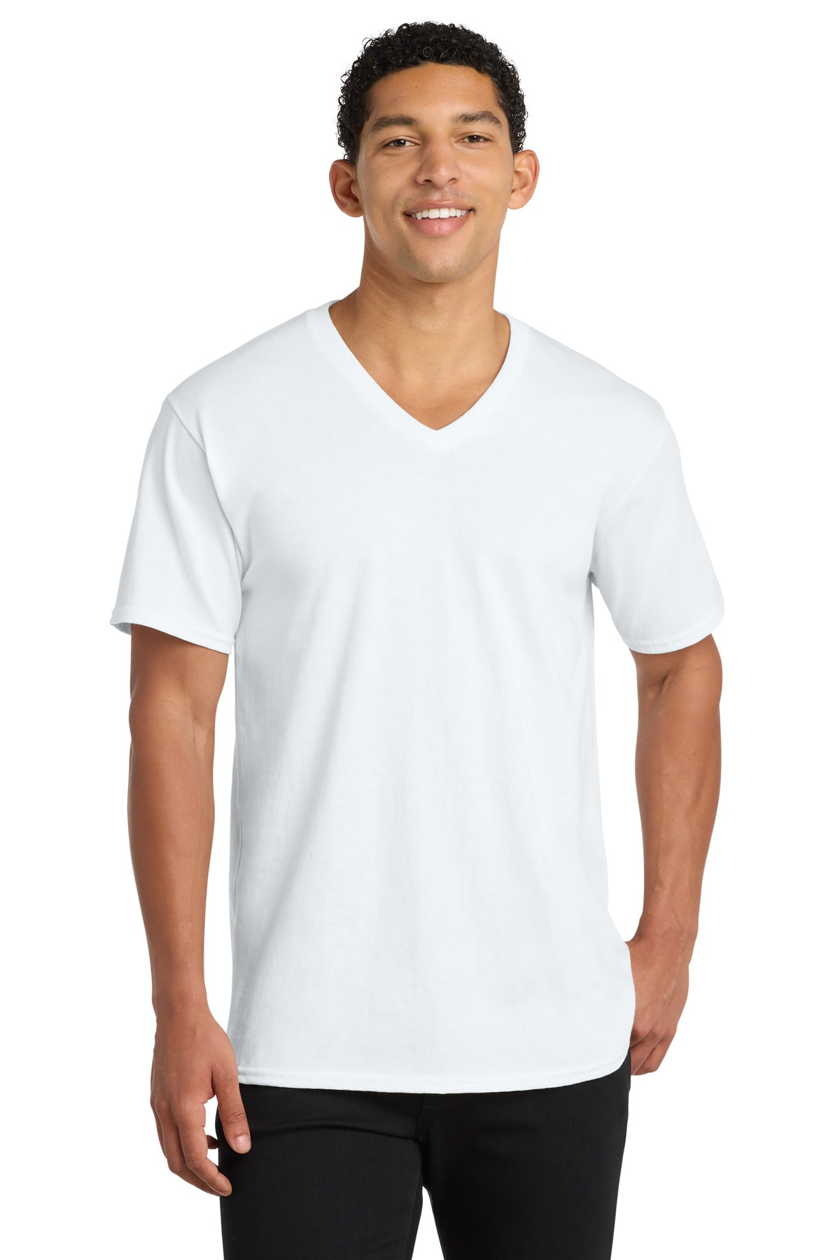 Port & Company PC54V - Core Cotton V-Neck Tee