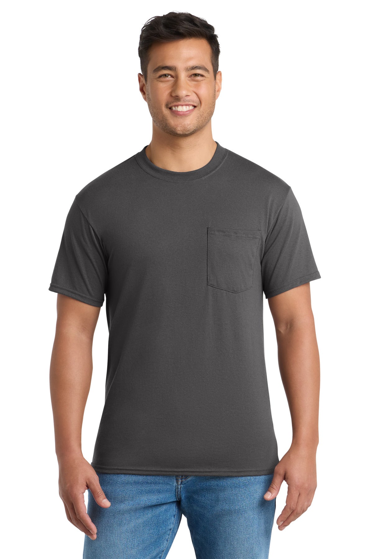 Port & Company PC55P - Core Blend Pocket Tee