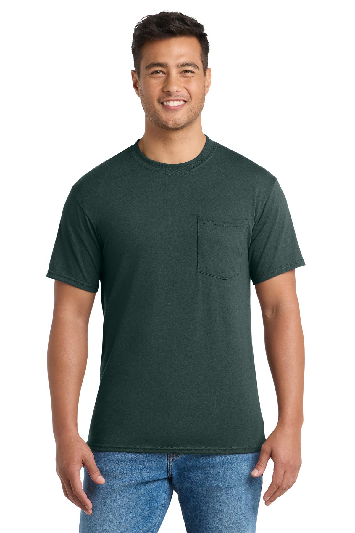 Port & Company PC55P - Core Blend Pocket Tee