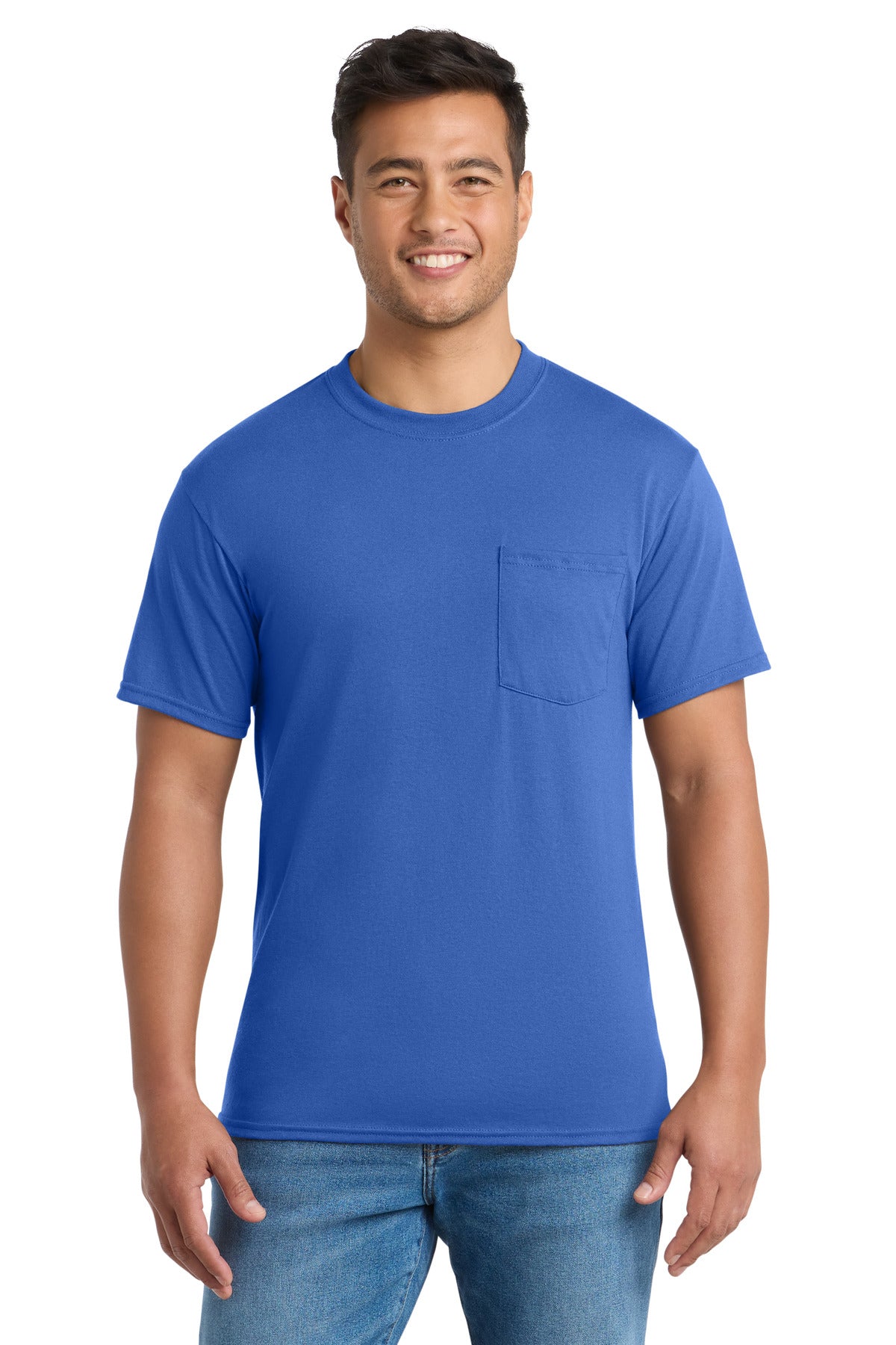 Port & Company PC55P - Core Blend Pocket Tee