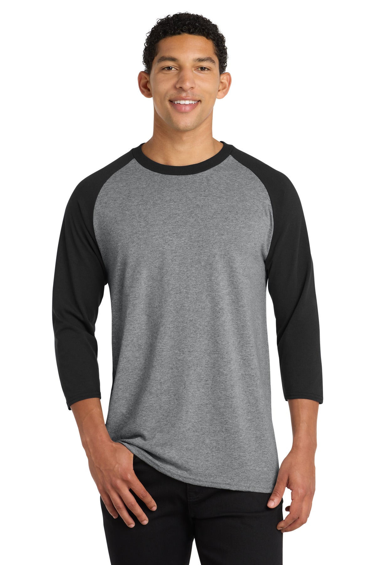 Port & Company PC55RS - Core Blend 3/4-Sleeve Raglan Tee